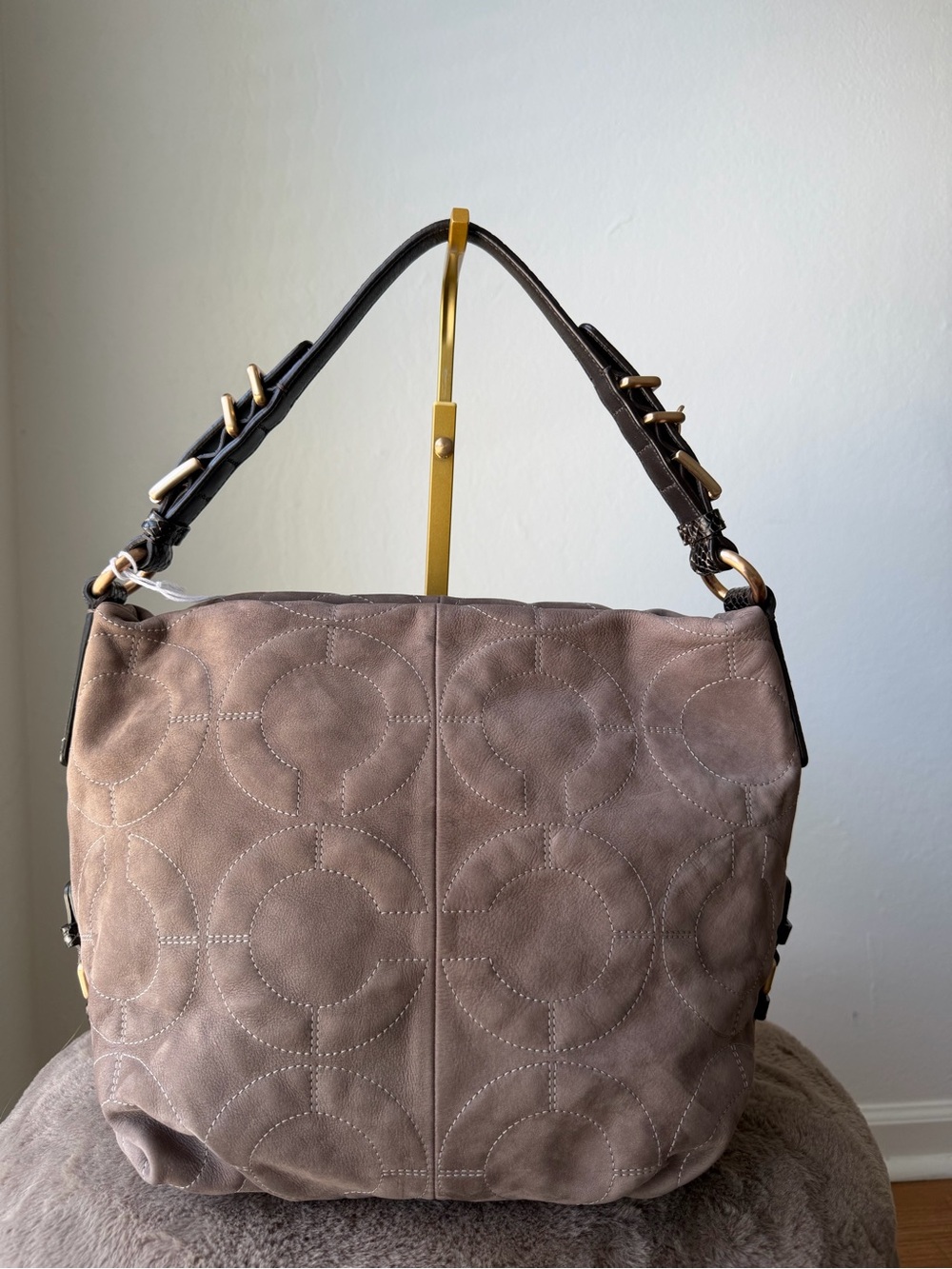 2009 Coach Op Art signature hobo✨